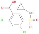 2,4-DICHLORO-5-[(CYCLOPROPYLAMINO)SULFONYL]BENZOIC ACID