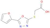 {[5-(2-FURYL)-1,3,4-OXADIAZOL-2-YL]THIO}ACETIC ACID