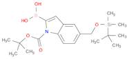 1H-Indole-1-carboxylic acid, 2-borono-5-[[[(1,1-dimethylethyl)dimethylsilyl]oxy]methyl]-, 1,1-di...