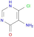 4(1H)-Pyrimidinone, 5-amino-6-chloro- (9CI)