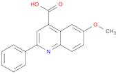 6-METHOXY-2-PHENYL-4-QUINOLINECARBOXYLIC ACID