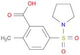 2-Methyl-5-(pyrrolidin-1-ylsulfonyl)benzoic acid