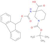 1,3-Piperidinedicarboxylicacid,3-[[(9H-fluoren-9-ylmethoxy)carbonyl]amino]-,1-(1,1-dimethylethyl)e…