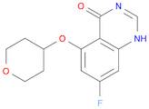 4(3H)-Quinazolinone, 7-fluoro-5-[(tetrahydro-2H-pyran-4-yl)oxy]-