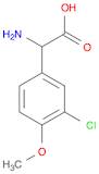 AMINO-(3-CHLORO-4-METHOXY-PHENYL)-ACETIC ACID