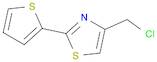 4-(CHLOROMETHYL)-2-(2-THIENYL)-1,3-THIAZOLE