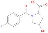 1-(4-Fluorobenzoyl)-4-hydroxypyrrolidine-2-carboxylic acid