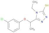 5-[1-(3-Chlorophenoxy)ethyl]-4-ethyl-4H-1,2,4-triazole-3-thiol