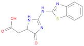 [2-(BENZOTHIAZOL-2-YLAMINO)-5-OXO-4,5-DIHYDRO-3 H-IMIDAZOL-4-YL]-ACETIC ACID