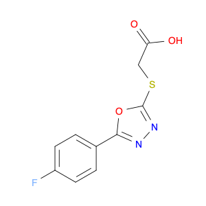 2-((5-(4-Fluorophenyl)-1,3,4-oxadiazol-2-yl)thio)acetic acid