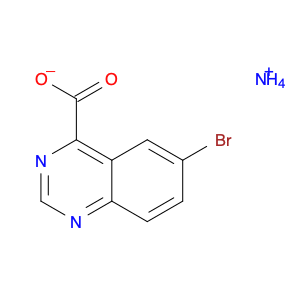 4-Quinazolinecarboxylic acid, 6-bromo-, ammonium salt