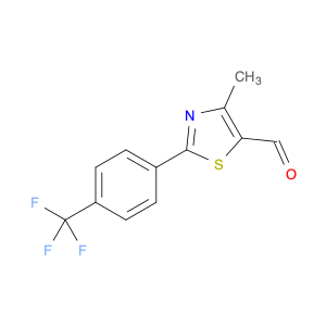 4-METHYL-2-[4-(TRIFLUOROMETHYL)PHENYL]-1,3-THIAZOLE-5-CARBALDEHYDE