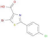 5-Bromo-2-(4-chlorophenyl)thiazole-4-carboxylic acid