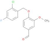 4-[(2-CHLORO-4-FLUOROBENZYL)OXY]-3-METHOXYBENZALDEHYDE