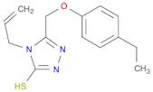 4-Allyl-5-((4-ethylphenoxy)methyl)-4H-1,2,4-triazole-3-thiol