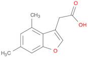 (4,6-DIMETHYL-1-BENZOFURAN-3-YL)ACETIC ACID