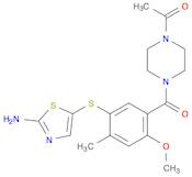 1-(4-(5-(2-aMinothiazol-5-ylthio)-2-Methoxy-4-Methylbenzoyl)piperazin-1-yl)ethanone