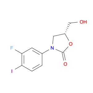 (5R)-3-(3-FLUORO-4-IODOPHENYL)-5-HYDROXYMETHYLOXAZOLIDIN-2-ONE