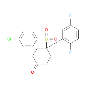 4-(4-chlorophenylsulfonyl)-4-(2,5-difluorophenyl)cyclohexanone