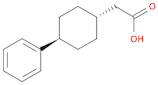 Cyclohexaneacetic acid, 4-phenyl-, trans-