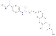 [4-[(Hydroxyamino)carbonyl]phenyl]carbamic acid [6-[(diethylamino)methyl]-2-naphthalenyl]methyl es…