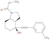 (3aR,4S,7aR)-Octahydro-4-hydroxy-4-[2-(3-methylphenyl)ethynyl]-1H-indole-1-carboxylic acid methyl …