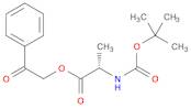 L-Alanine, N-[(1,1-dimethylethoxy)carbonyl]-, 2-oxo-2-phenylethyl ester