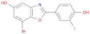 7-Bromo-2-(3-fluoro-4-hydroxyphenyl)benzo[d]oxazol-5-ol