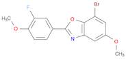 7-broMo-2-(3-fluoro-4-Methoxyphenyl)-5-Methoxy-1,3-benzoxazole