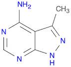 1H-Pyrazolo[3,4-d]pyrimidin-4-amine, 3-methyl- (9CI)