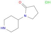 1-(Piperidin-4-yl)pyrrolidin-2-one HCl