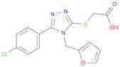 2-{[5-(4-chlorophenyl)-4-(furan-2-ylmethyl)-4H-1,2,4-triazol-3-yl]sulfanyl}acetic acid