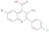 6-BROMO-2-(4-CHLOROPHENYL)-3-METHYLQUINOLINE-4-CARBOXYLIC ACID