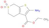 Ethyl 2-amino-4,7-dihydro-5H-thieno[2,3-c]thiopyran-3-carboxylate 6,6-dioxide