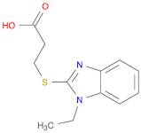 3-[(1-ETHYL-1H-BENZIMIDAZOL-2-YL)THIO]PROPANOIC ACID