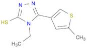 4-Ethyl-5-(5-methylthiophen-3-yl)-4H-1,2,4-triazole-3-thiol