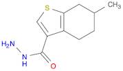 Benzo[b]thiophene-3-carboxylic acid, 4,5,6,7-tetrahydro-6-methyl-, hydrazide (9CI)