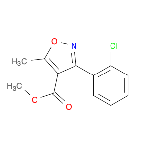 METHYL 3-(2-CHLOROPHENYL)-5-METHYL-4-ISOXAZOLECARBOXYLATE