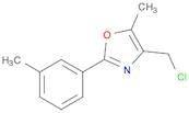 4-(CHLOROMETHYL)-5-METHYL-2-(3-METHYLPHENYL)-1,3-OXAZOLE