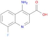 3-Quinolinecarboxylicacid,4-amino-8-fluoro-(9CI)