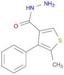 3-Thiophenecarboxylicacid,5-methyl-4-phenyl-,hydrazide(9CI)