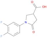 1-(3,4-difluorophenyl)-5-oxopyrrolidine-3-carboxylic acid