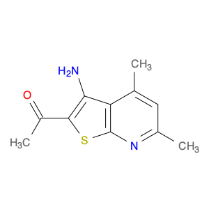 1-(3-AMINO-4,6-DIMETHYLTHIENO[2,3-B]PYRIDIN-2-YL)ETHANONE