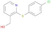 (2-[(4-CHLOROPHENYL)SULFANYL]-3-PYRIDINYL)METHANOL