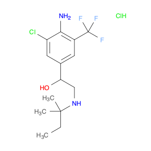 1-(4-AMINO-3-CHLORO-5-TRIFLUOROMETHYL-PHENYL)-2-(1,1-DIMETHYL-PROPYLAMINO)-ETHANOL HYDROCHLORIDE