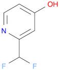 4-Pyridinol, 2-(difluoromethyl)- (9CI)