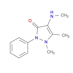 1,2-dihydro-1,5-dimethyl-4-(methylamino)-2-phenyl-3H-pyrazol-3-one