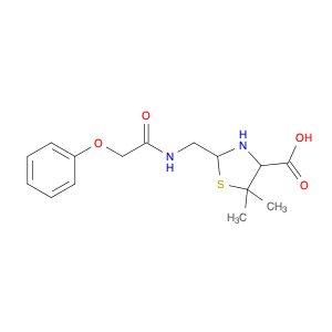 5,5-Dimethyl-2-((2-phenoxyacetamido)methyl)thiazolidine-4-carboxylic acid