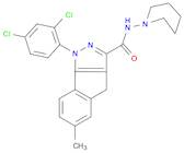 N-(Piperidin-1-yl)-1-(2,4-dichlorophenyl)-1,4-dihydro-6-methylindeno[1,2-c]pyrazole-3-carboxamide