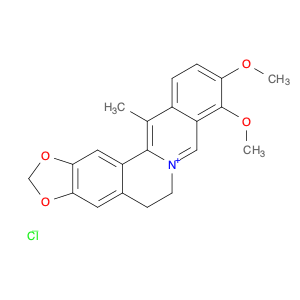 5,6-Dihydro-2,3-(methylenedioxy)-9,10-dimethoxy-13-methyldibenzo[a,g]quinolizinium